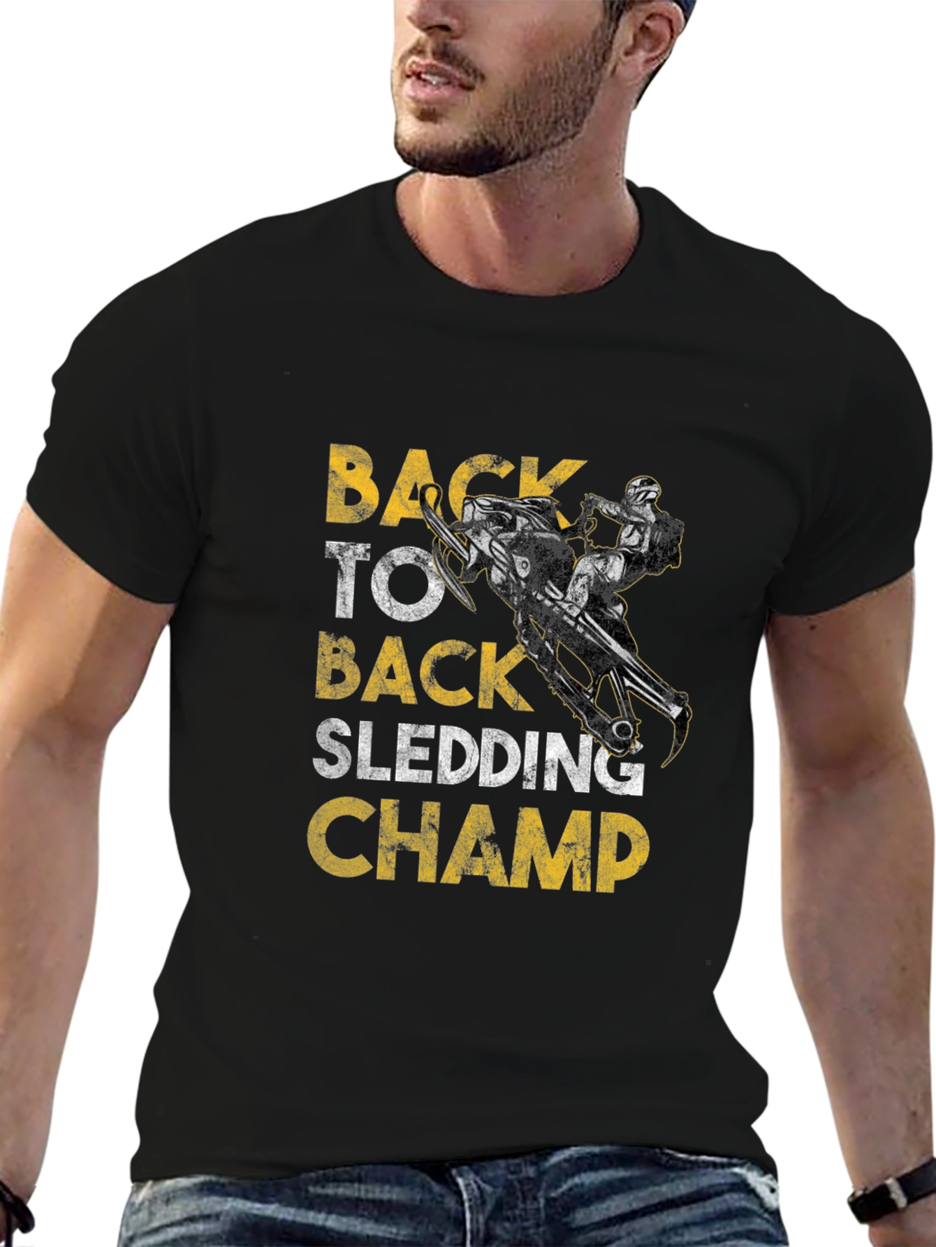 Back to Back Sledding Champ Graphic Tee