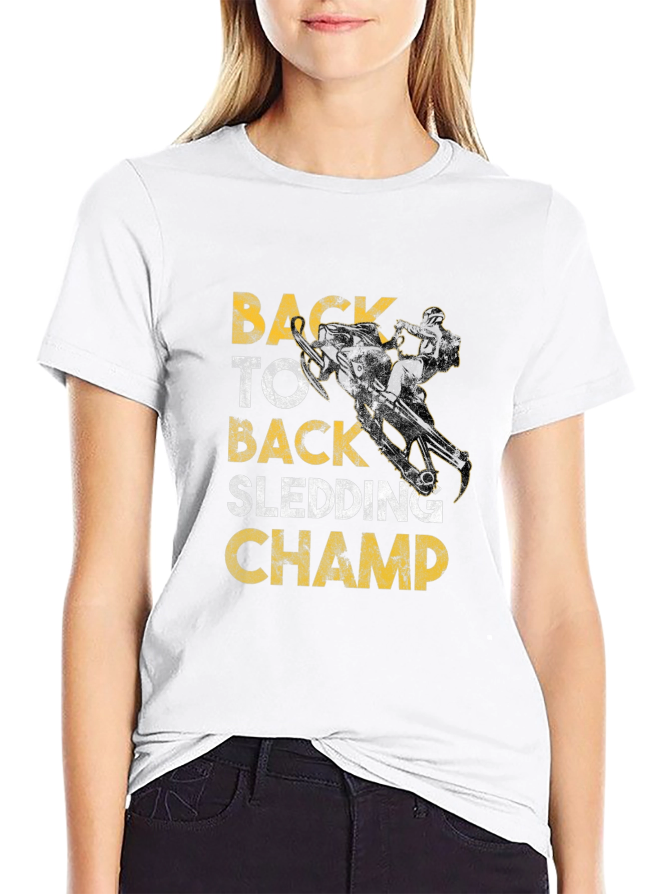 Back to Back Sledding Champ Graphic Tee
