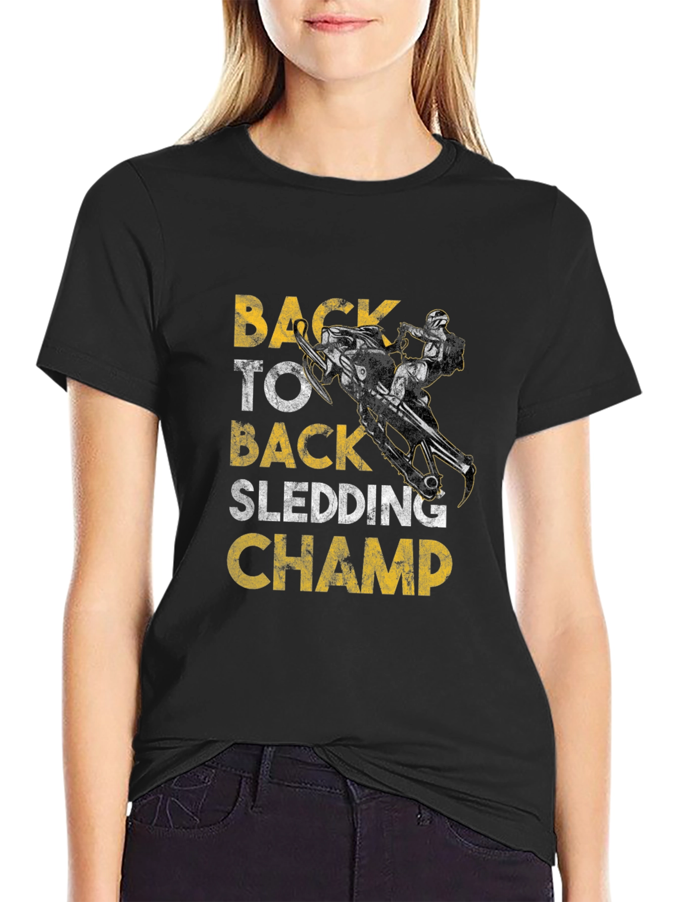 Back to Back Sledding Champ Graphic Tee