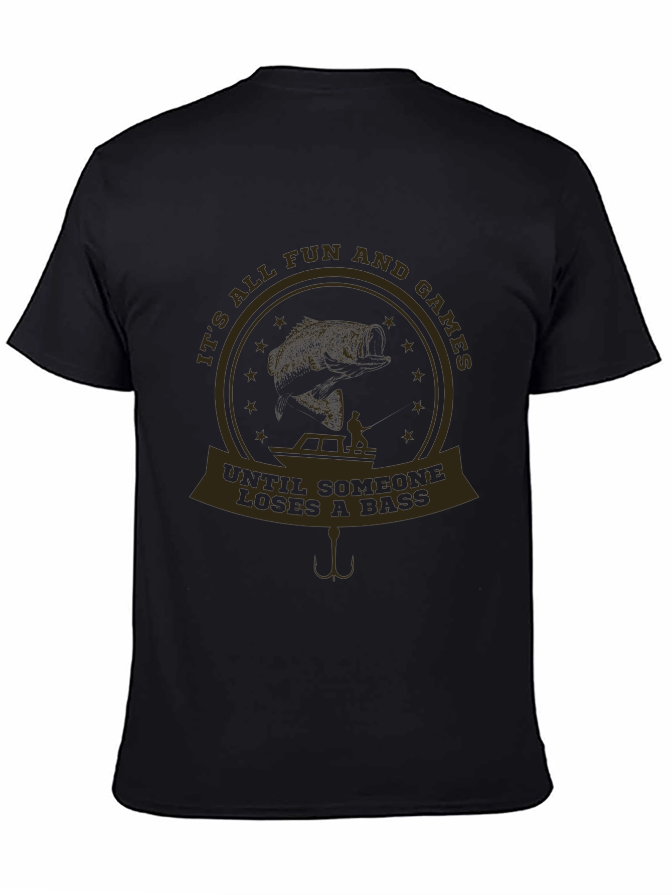 Funny Fishing T-Shirt - Its All Fun and Games Until Someone Loses a Bass