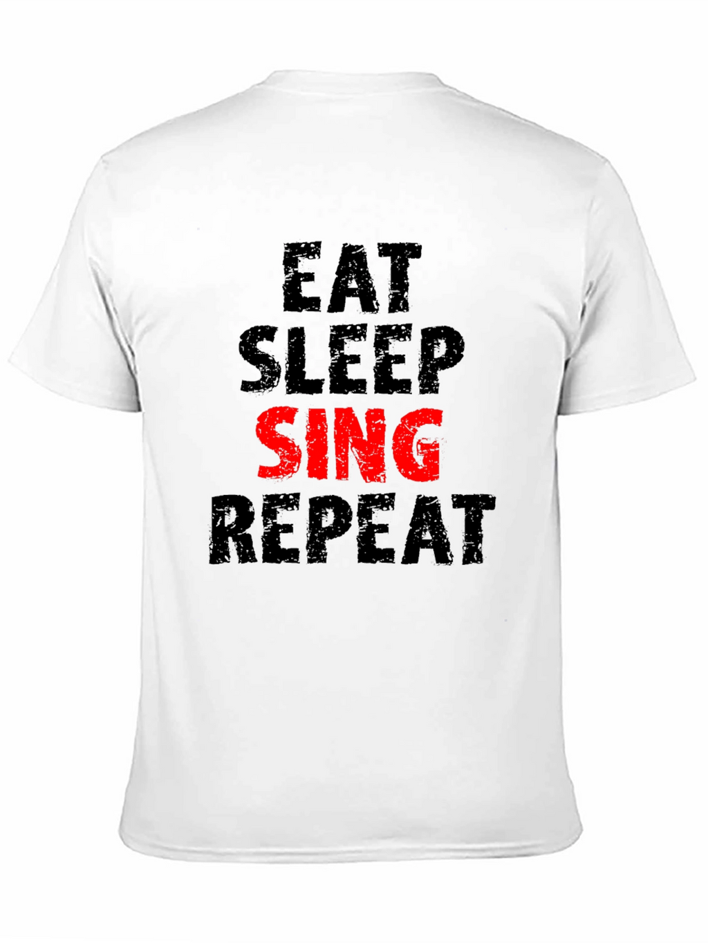Eat Sleep Sing Repeat Black T-Shirt