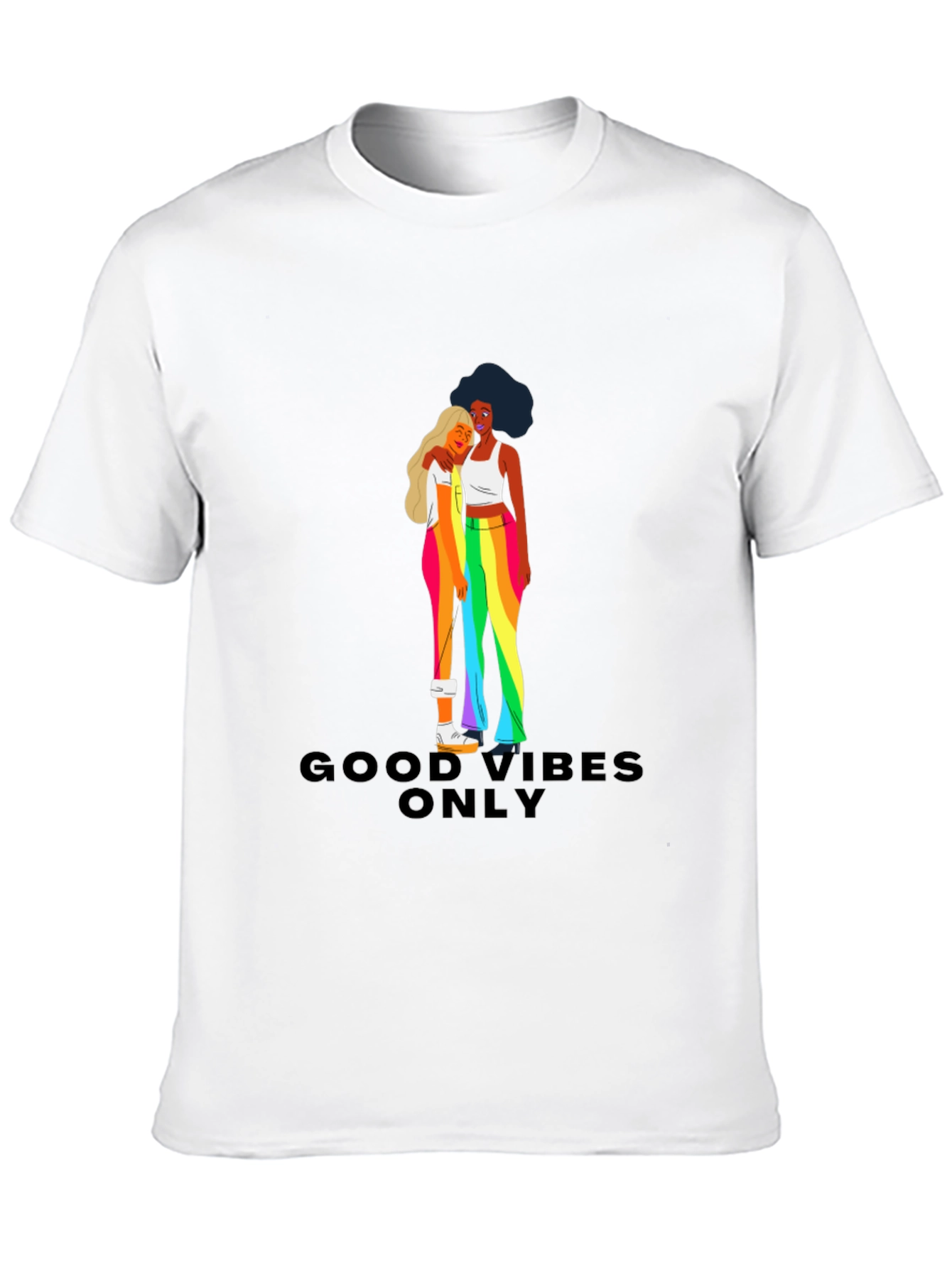 Good Vibes Only Pride Graphic Tee