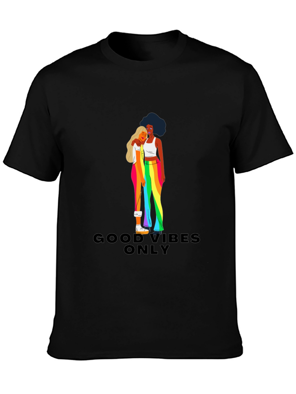 Good Vibes Only Pride Graphic Tee
