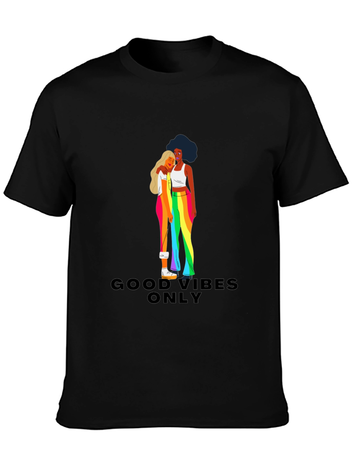 Good Vibes Only Pride Graphic Tee