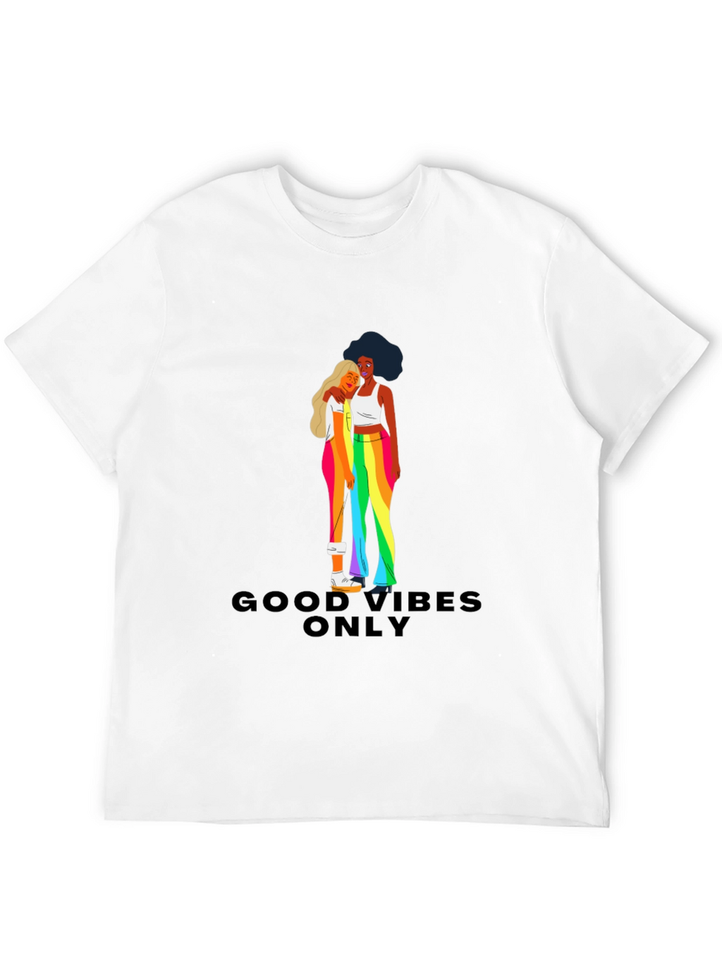 Good Vibes Only Pride Graphic Tee