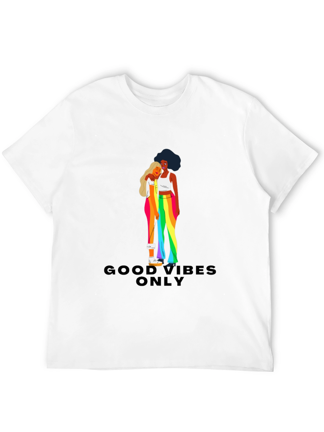 Good Vibes Only Pride Graphic Tee