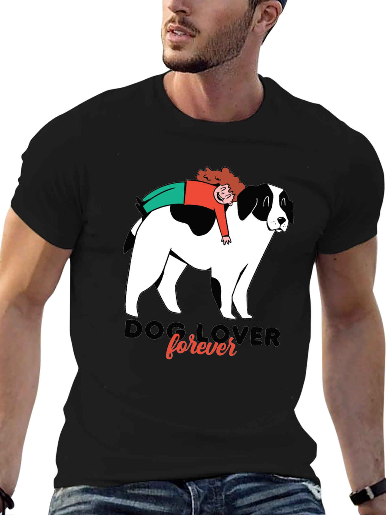 Dog Lover Graphic Tee - Unisex Black T-Shirt