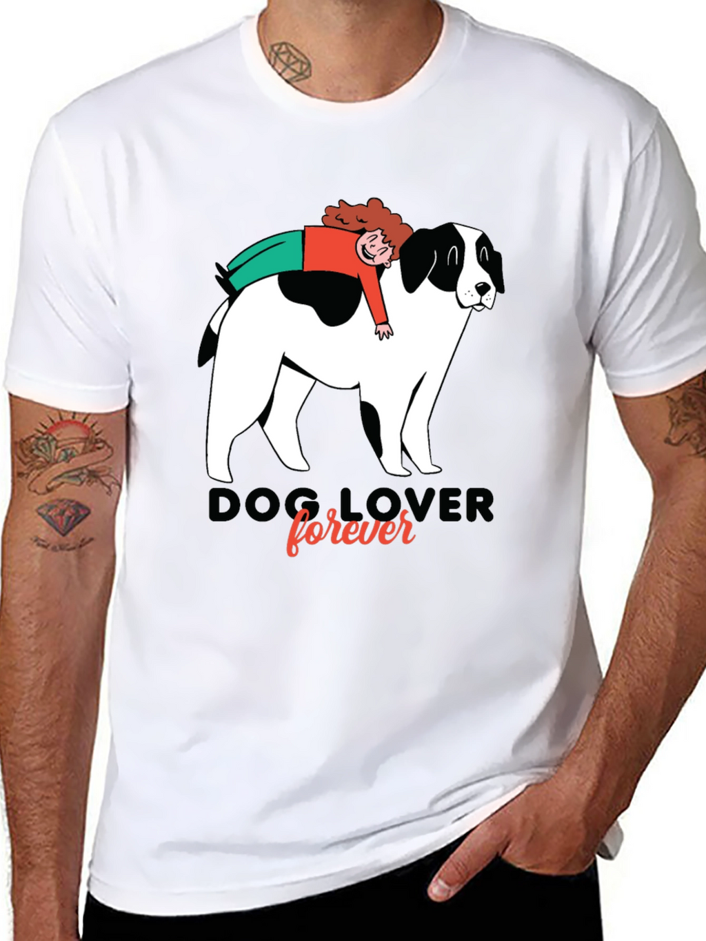 Dog Lover Graphic Tee - Unisex Black T-Shirt