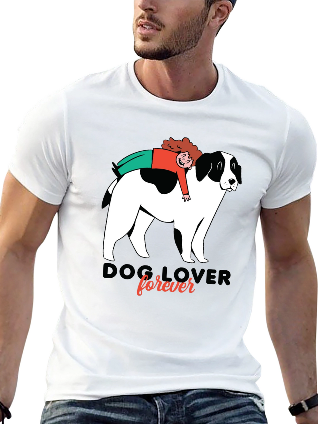 Dog Lover Graphic Tee - Unisex Black T-Shirt
