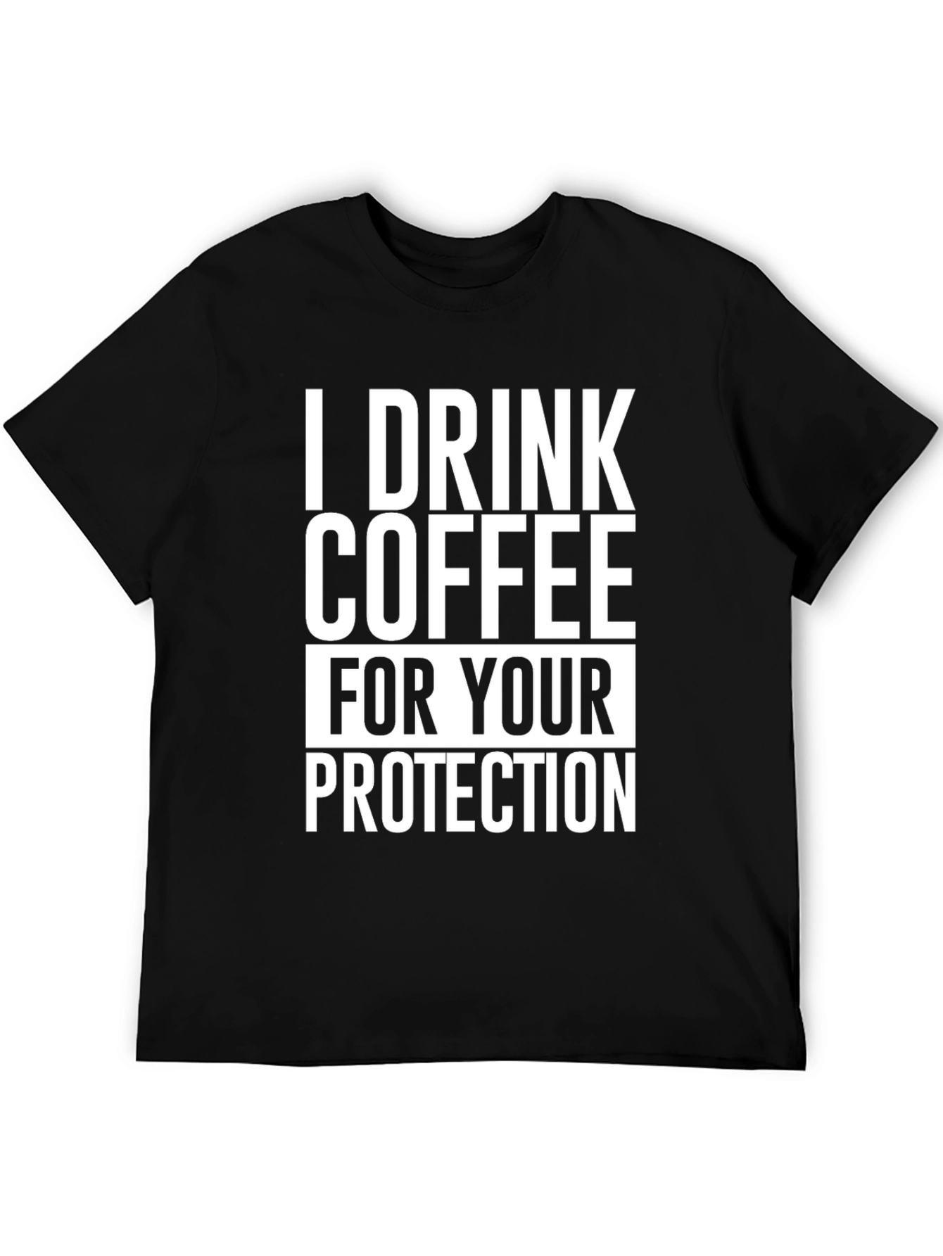 Coffee Drinker Protection Graphic T-Shirt