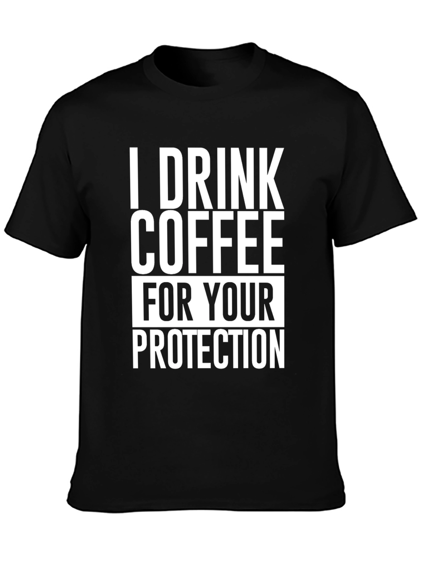 Coffee Drinker Protection Graphic T-Shirt