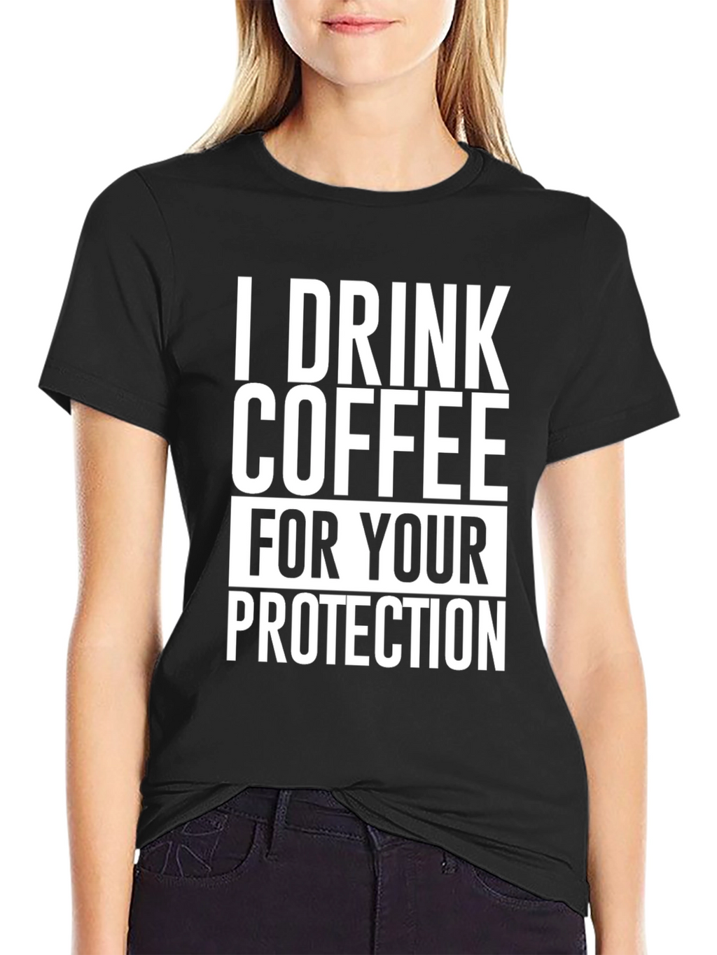 Coffee Drinker Protection Graphic T-Shirt