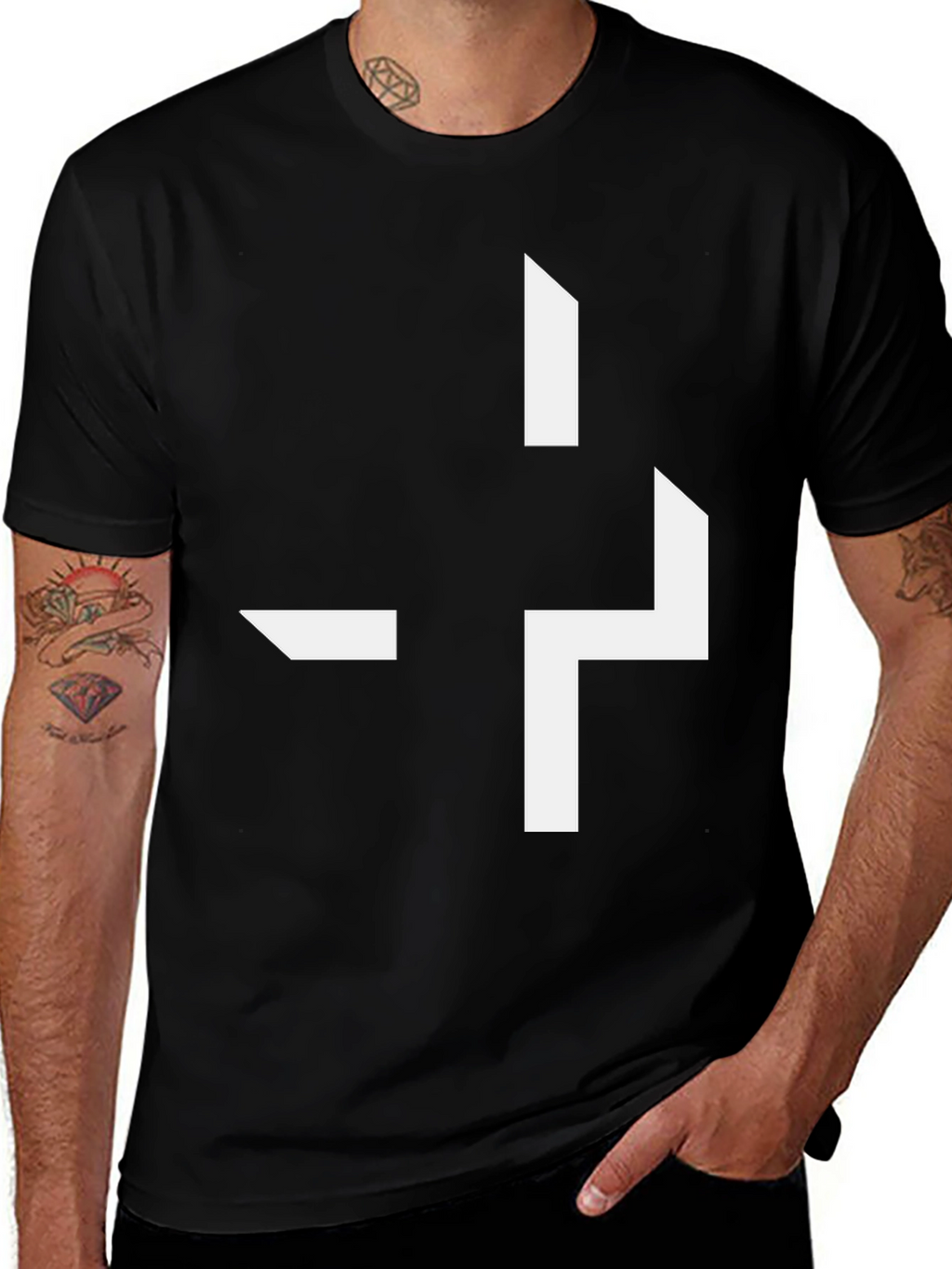 Abstract Geometric Tee - Modern Graphic Shirt