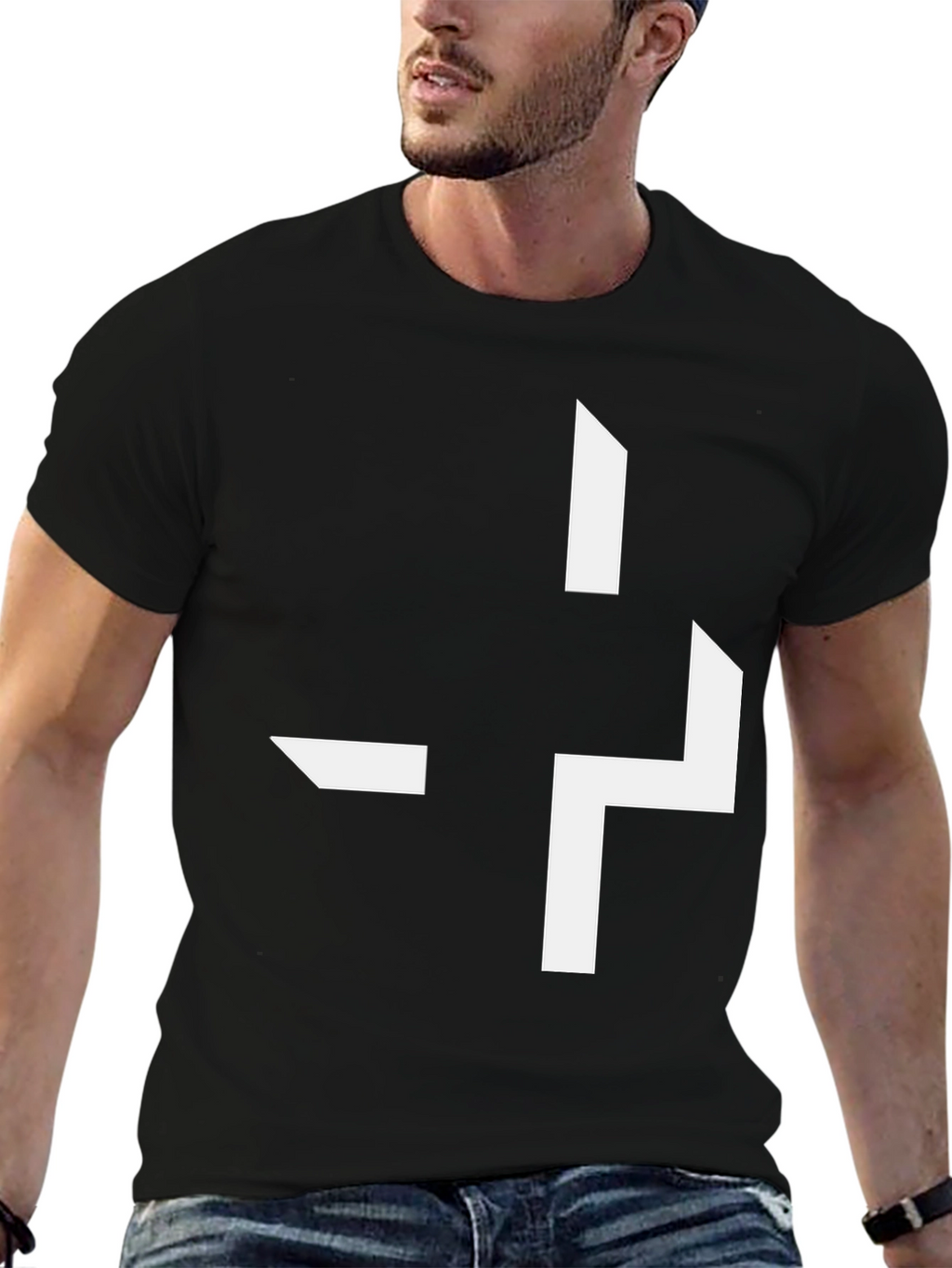 Abstract Geometric Tee - Modern Graphic Shirt