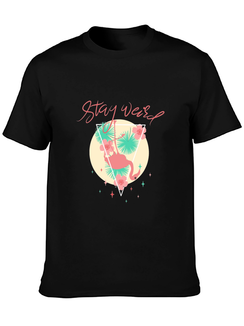 Stay Weird Flamingo Graphic Tee