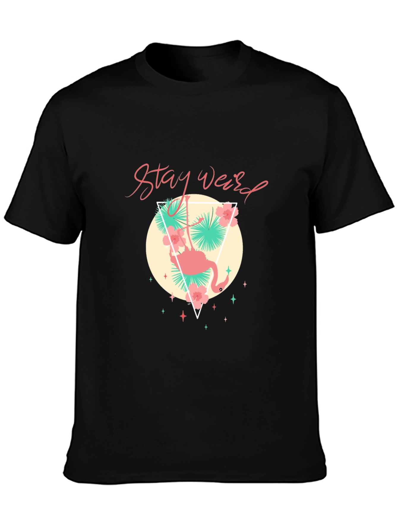 Stay Weird Flamingo Graphic Tee