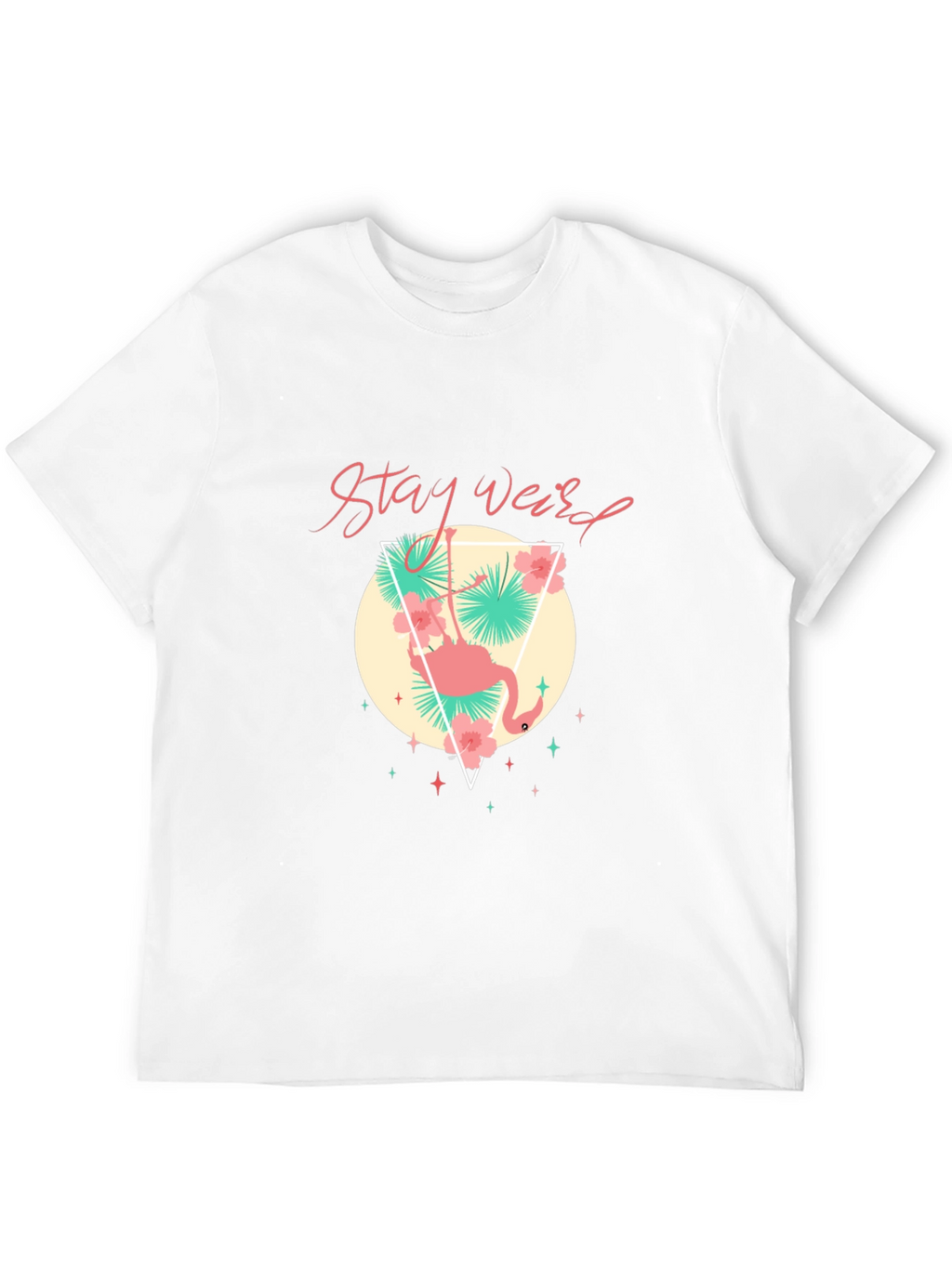 Stay Weird Flamingo Graphic Tee