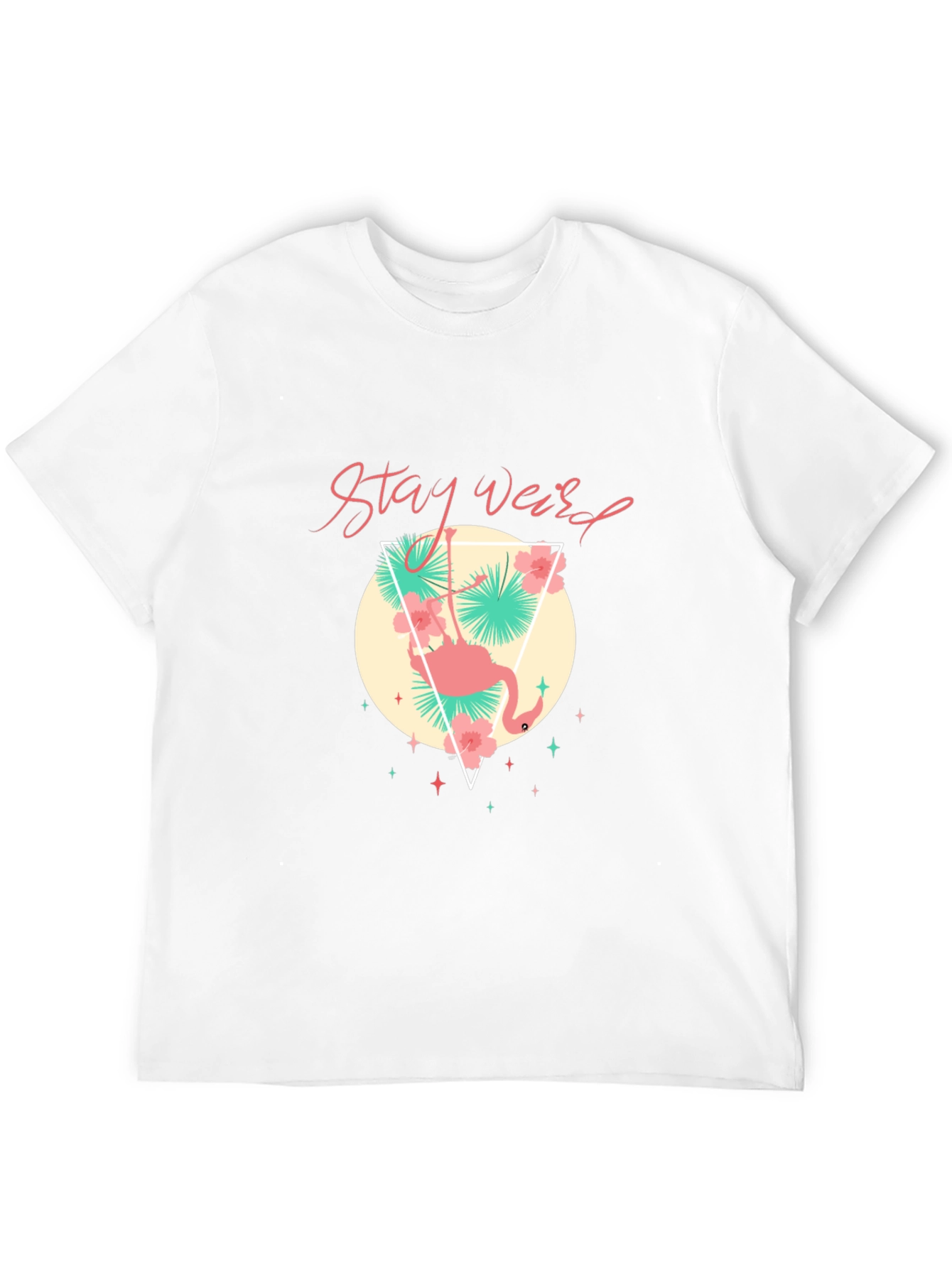 Stay Weird Flamingo Graphic Tee