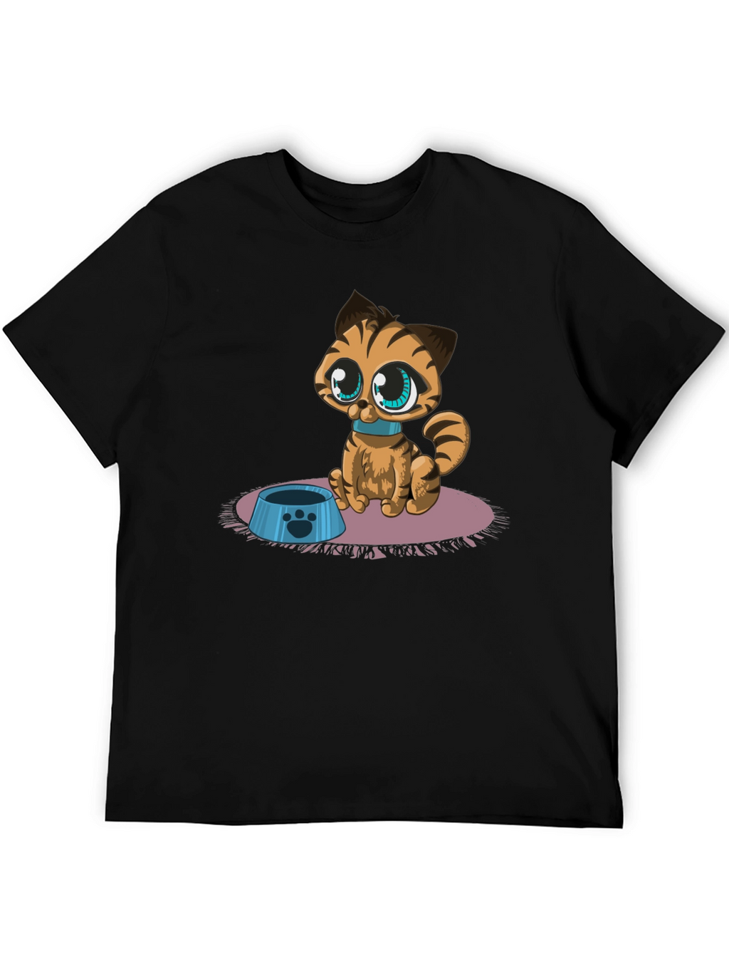 Cute Cartoon Cat T-Shirt - Fun Graphic Tee