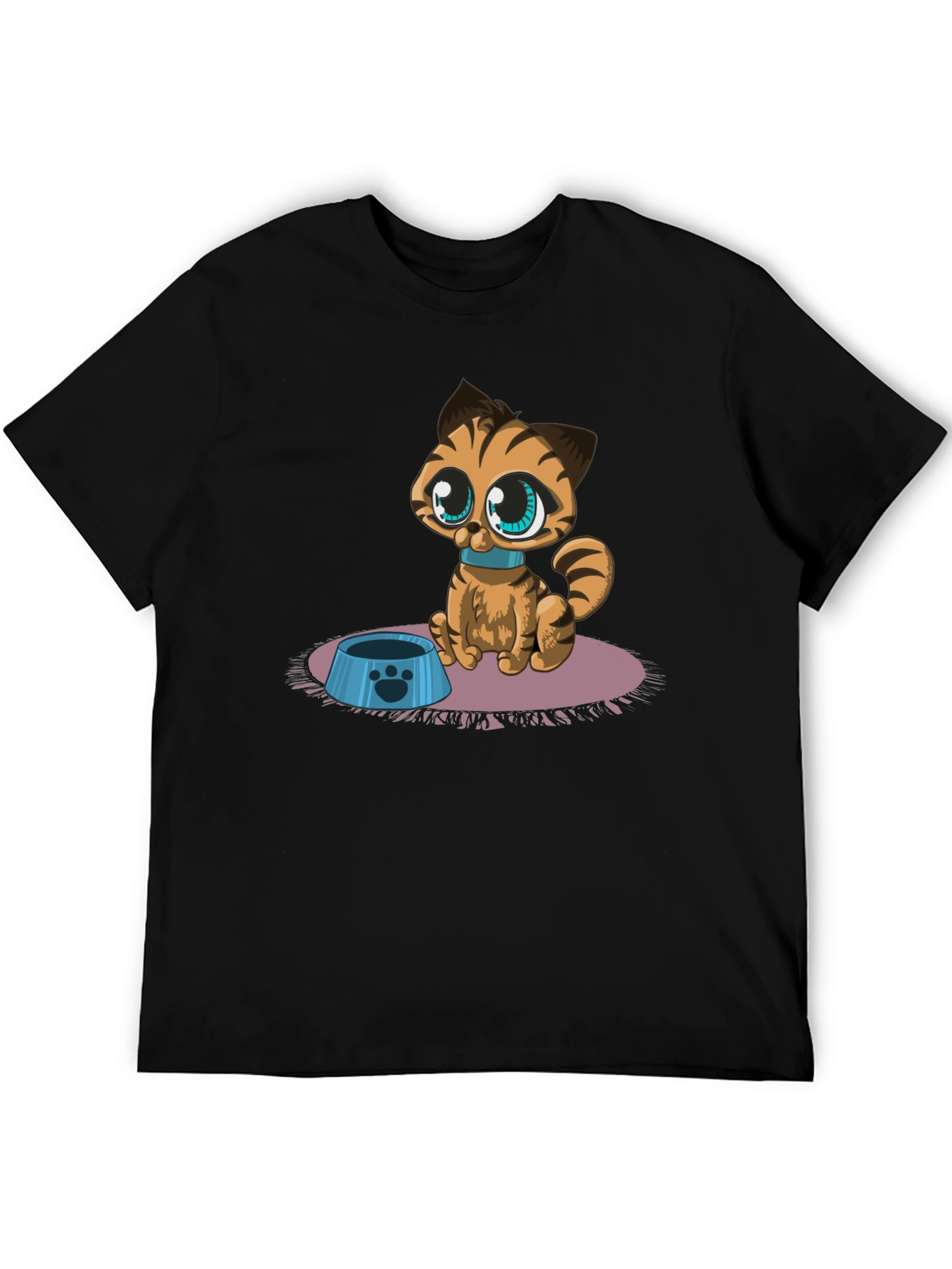 Cute Cartoon Cat T-Shirt - Fun Graphic Tee