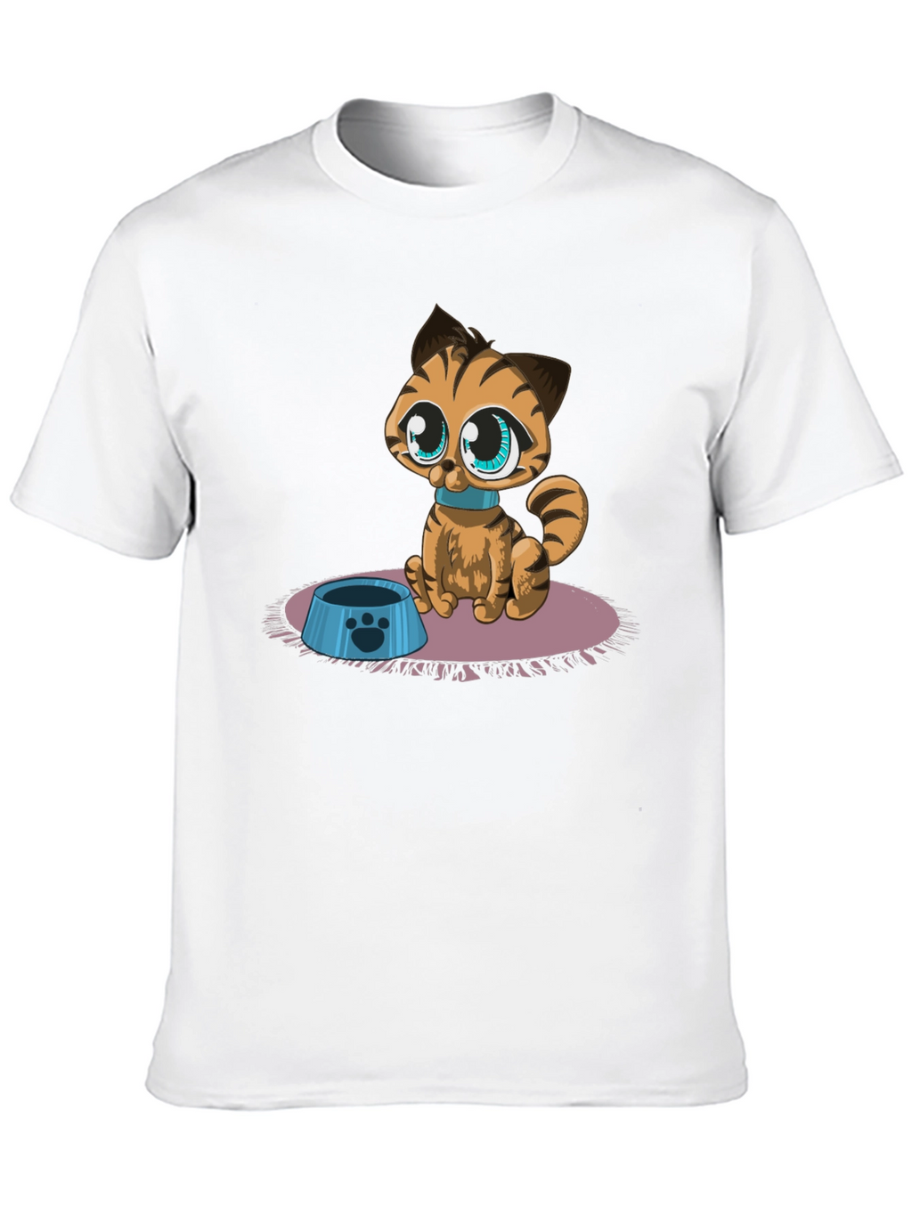 Cute Cartoon Cat T-Shirt - Fun Graphic Tee