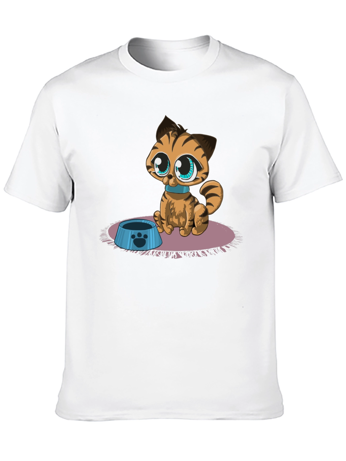 Cute Cartoon Cat T-Shirt - Fun Graphic Tee