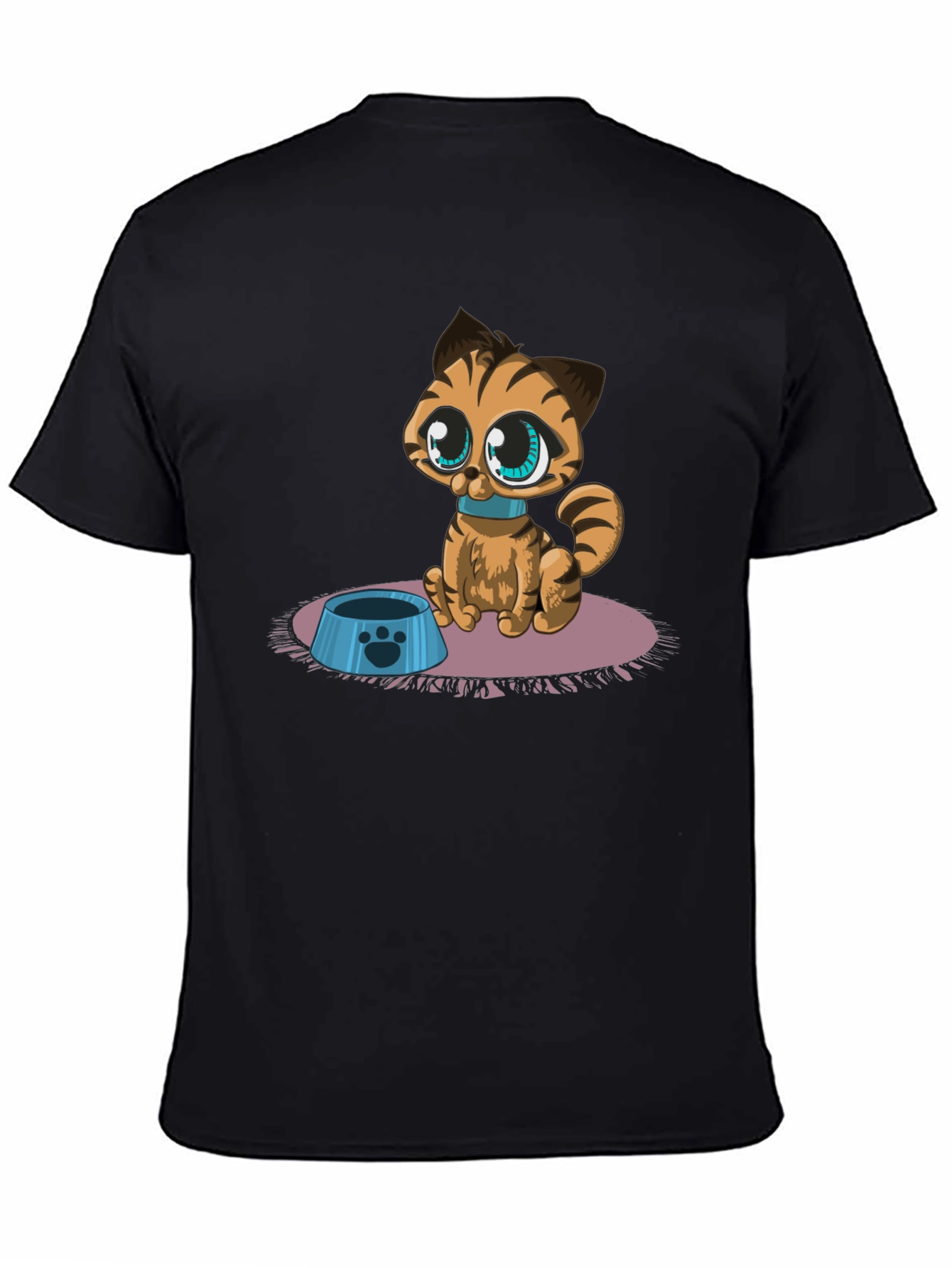 Cute Cartoon Cat T-Shirt - Fun Graphic Tee