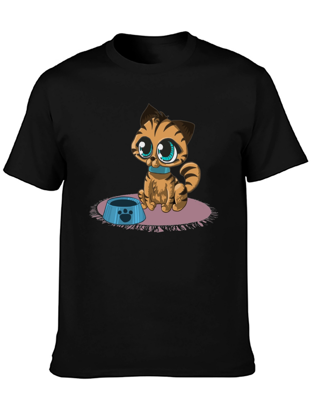Cute Cartoon Cat T-Shirt - Fun Graphic Tee
