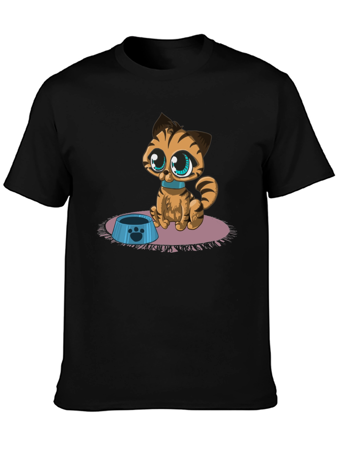 Cute Cartoon Cat T-Shirt - Fun Graphic Tee