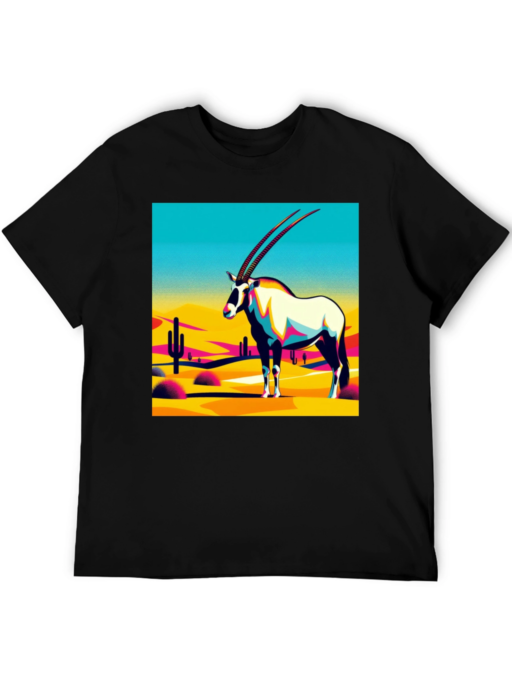 Abstract Oryx Desert Graphic T-Shirt