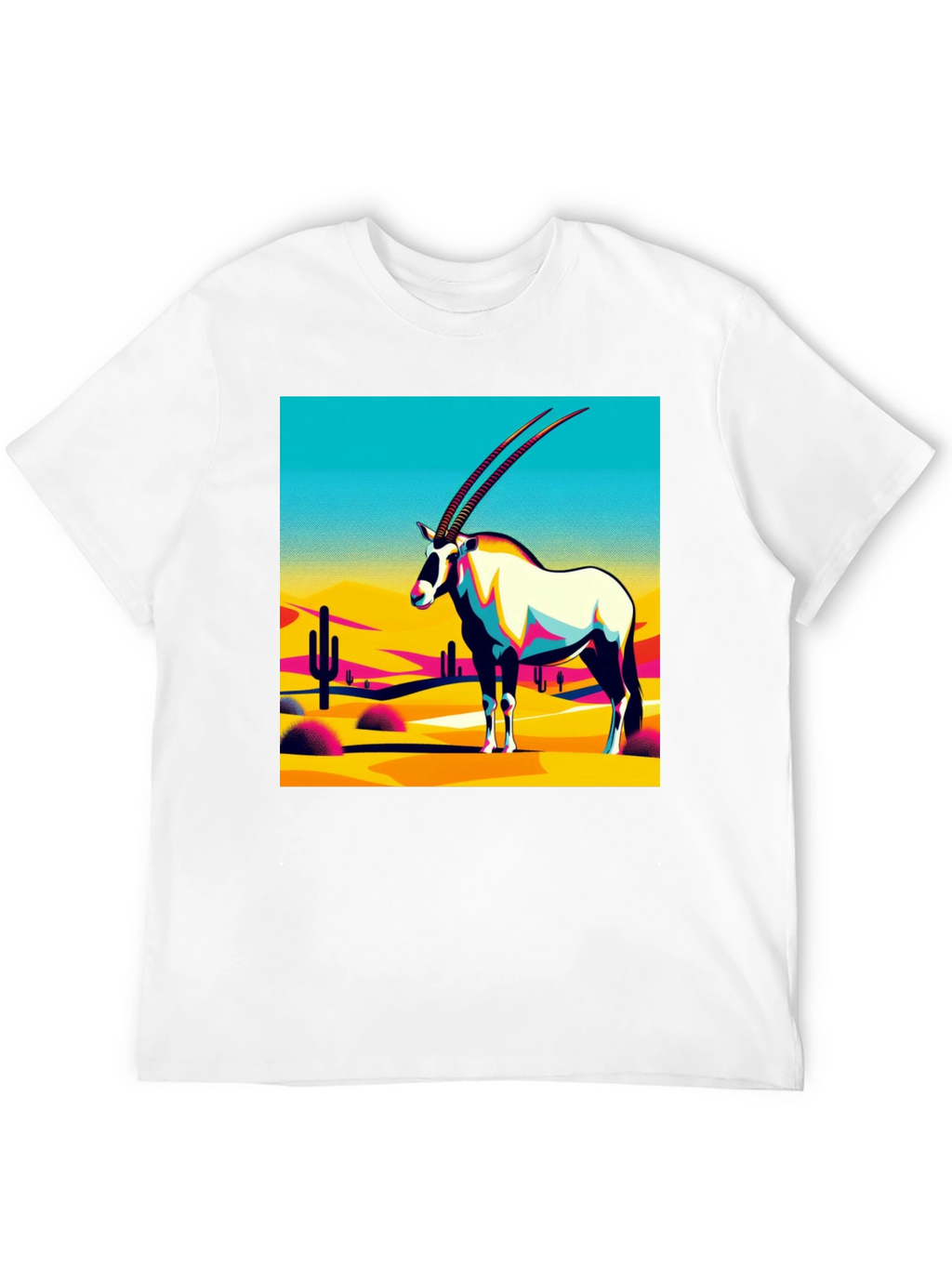 Abstract Oryx Desert Graphic T-Shirt