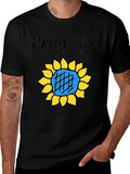 Pray for Ukraine T-Shirt Sunflower Design