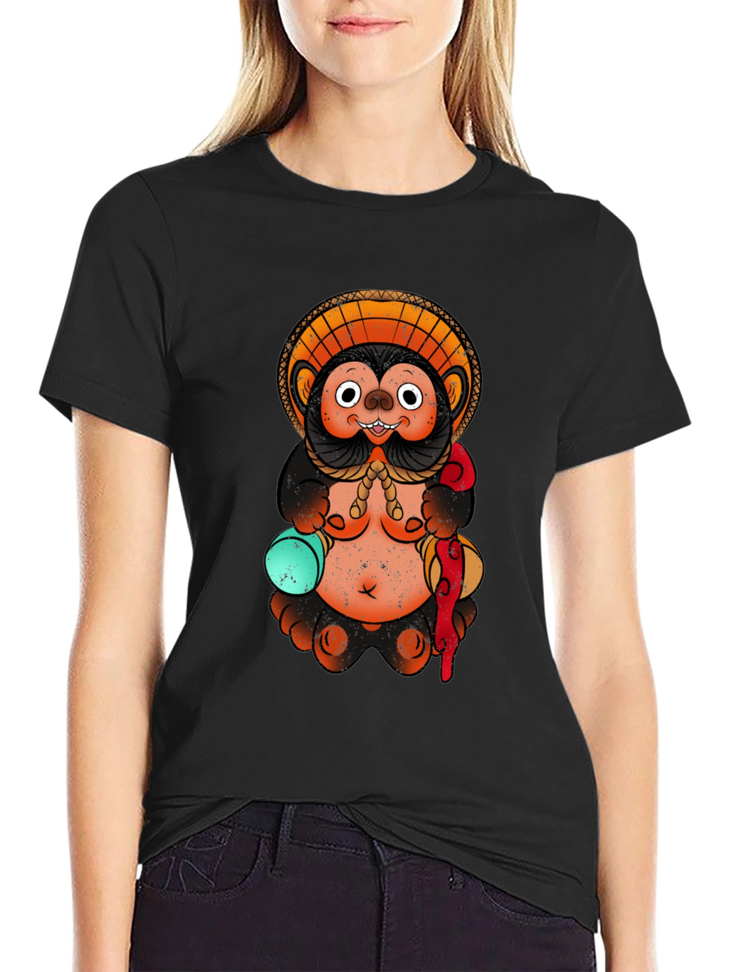 Tanuki T-Shirt - Japanese Folklore Design