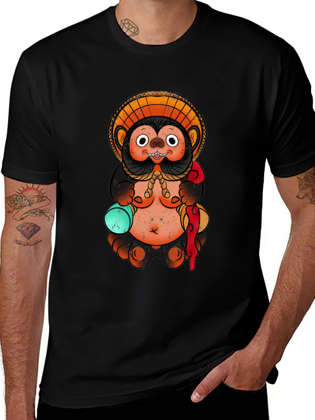 Tanuki T-Shirt - Japanese Folklore Design