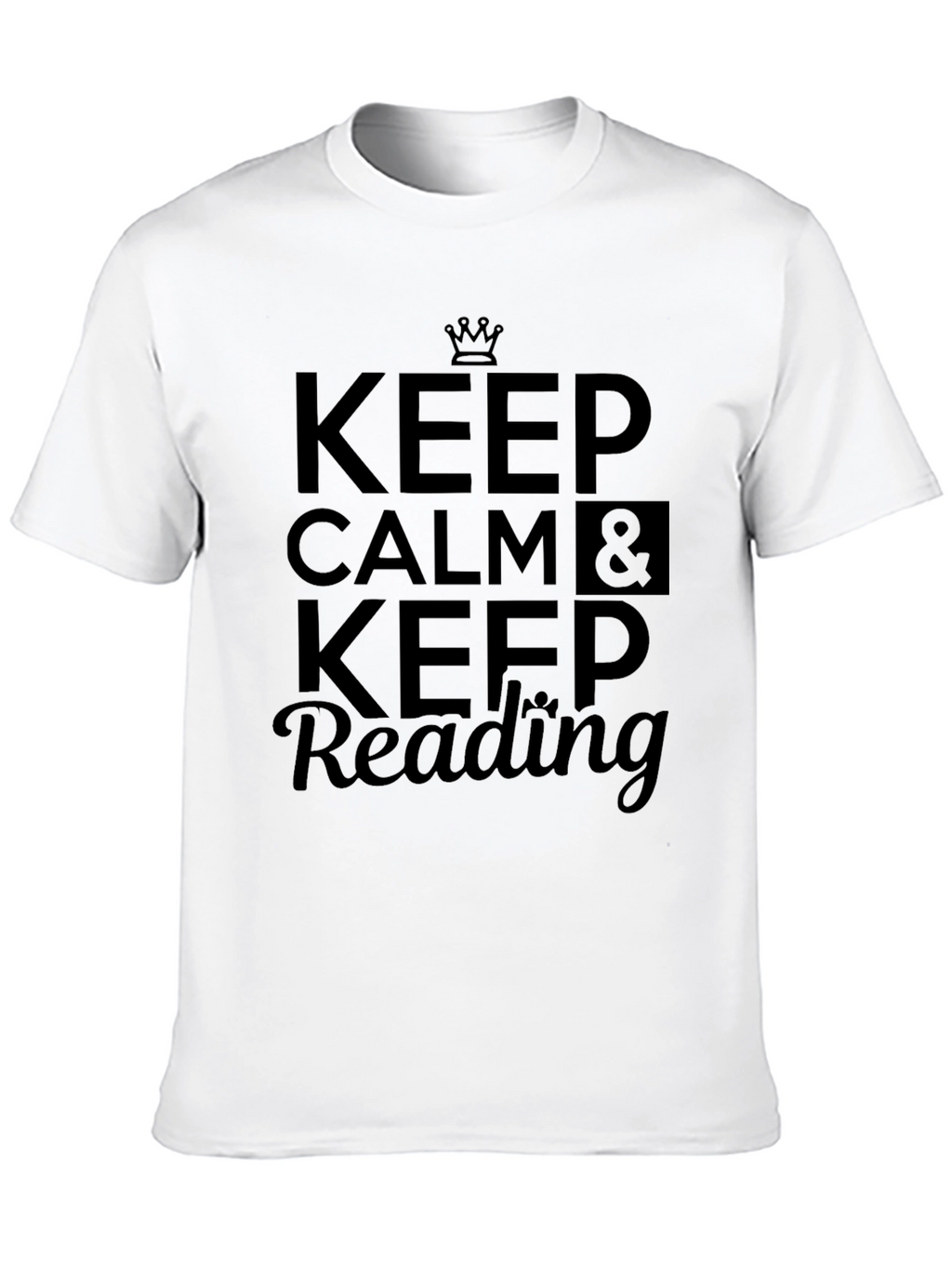 Keep Calm and Keep Reading Black T-Shirt