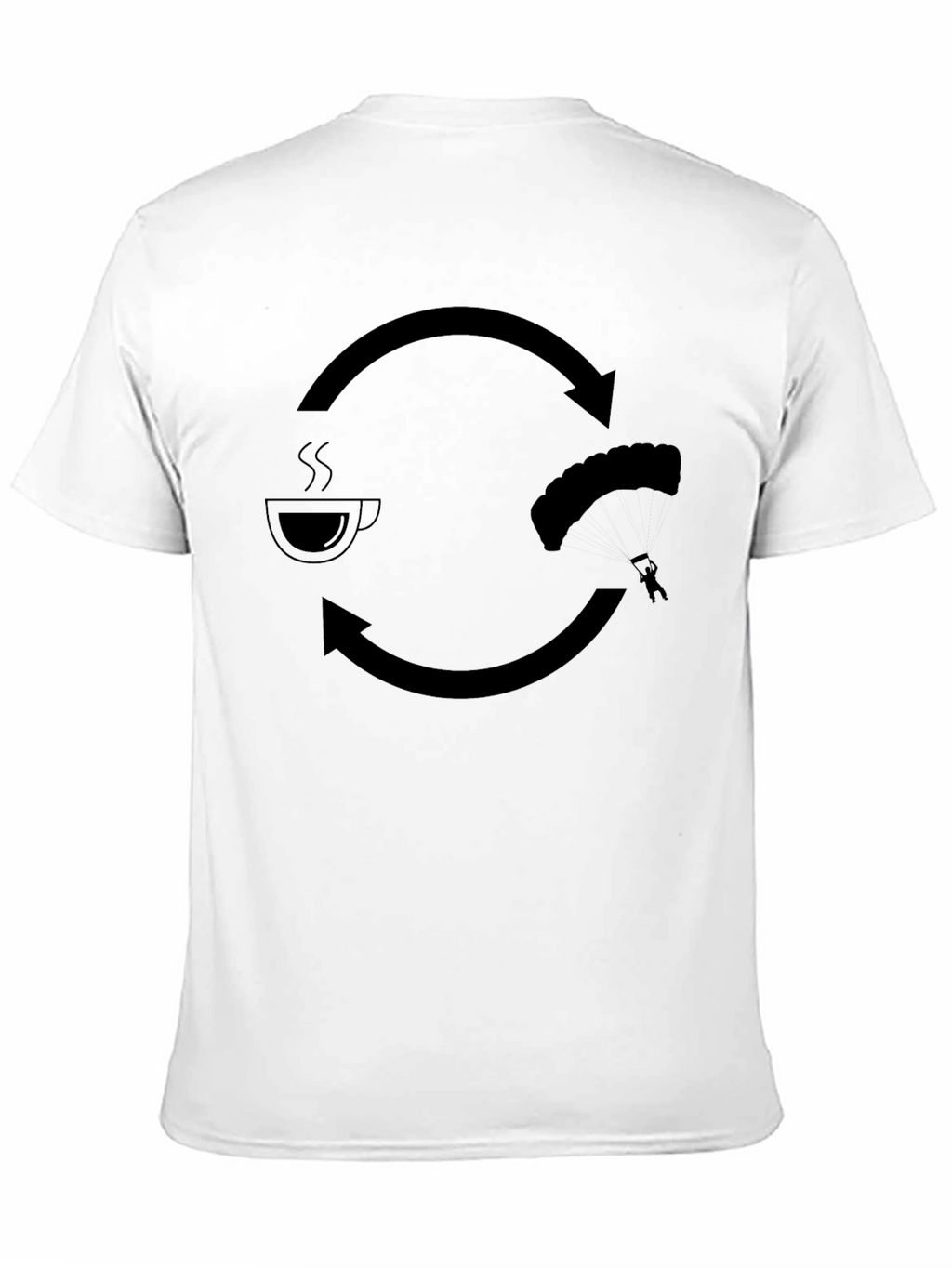 Coffee & Skydiving Mens Graphic T-Shirt
