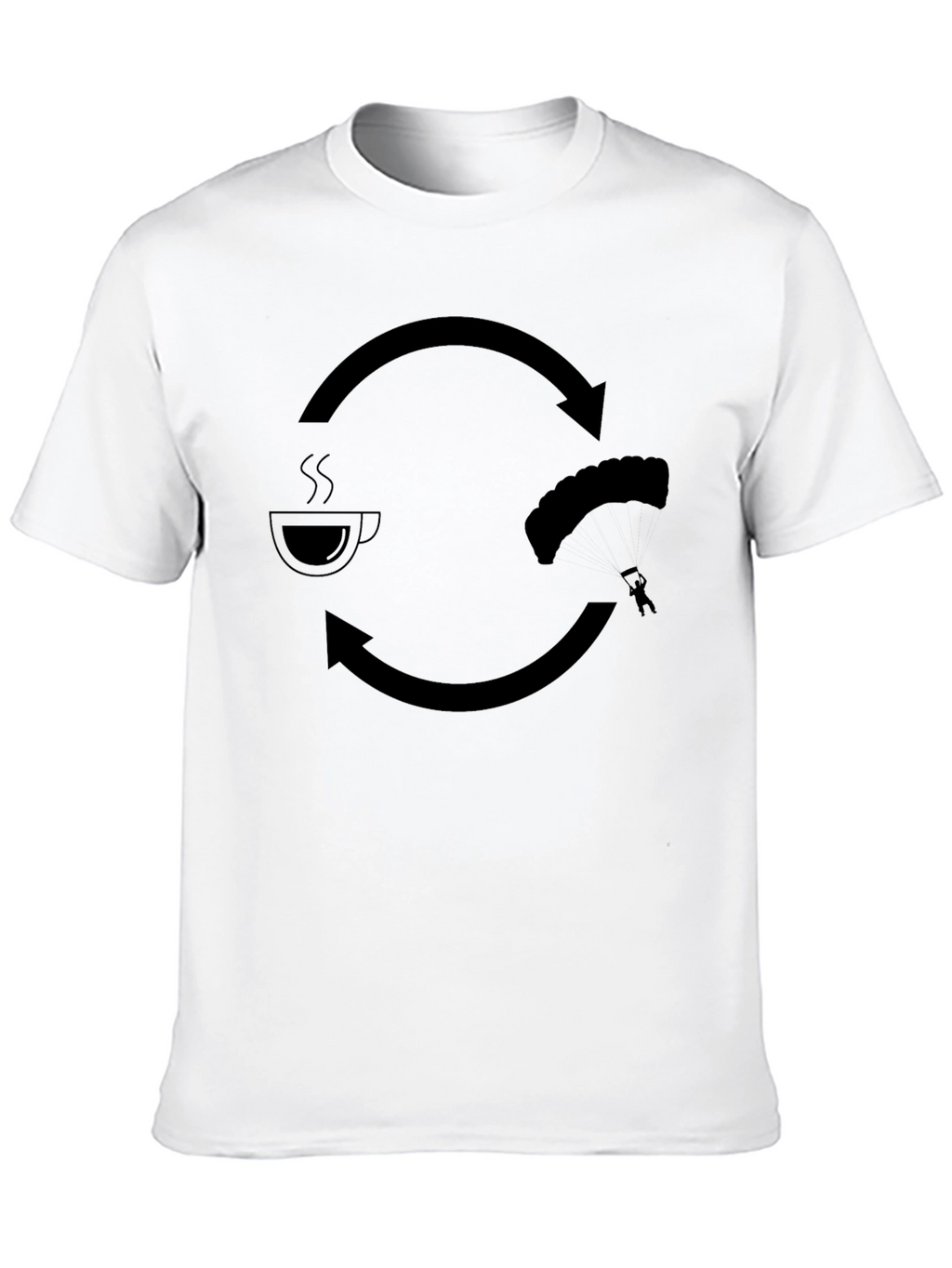 Coffee & Skydiving Mens Graphic T-Shirt