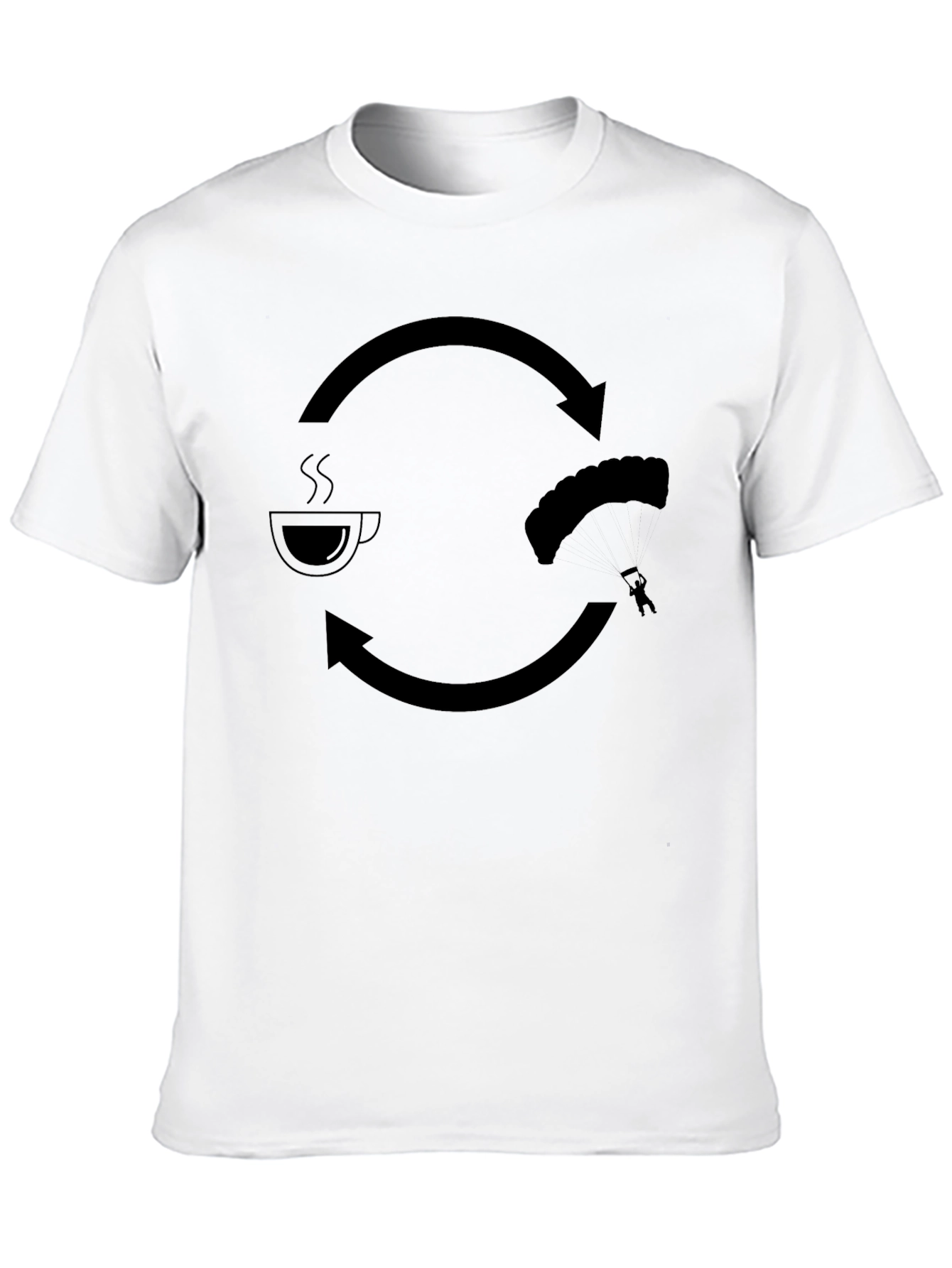 Coffee & Skydiving Mens Graphic T-Shirt