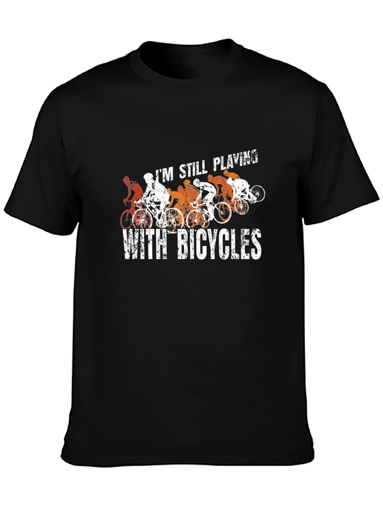Still Playing With Bicycles Black T-Shirt