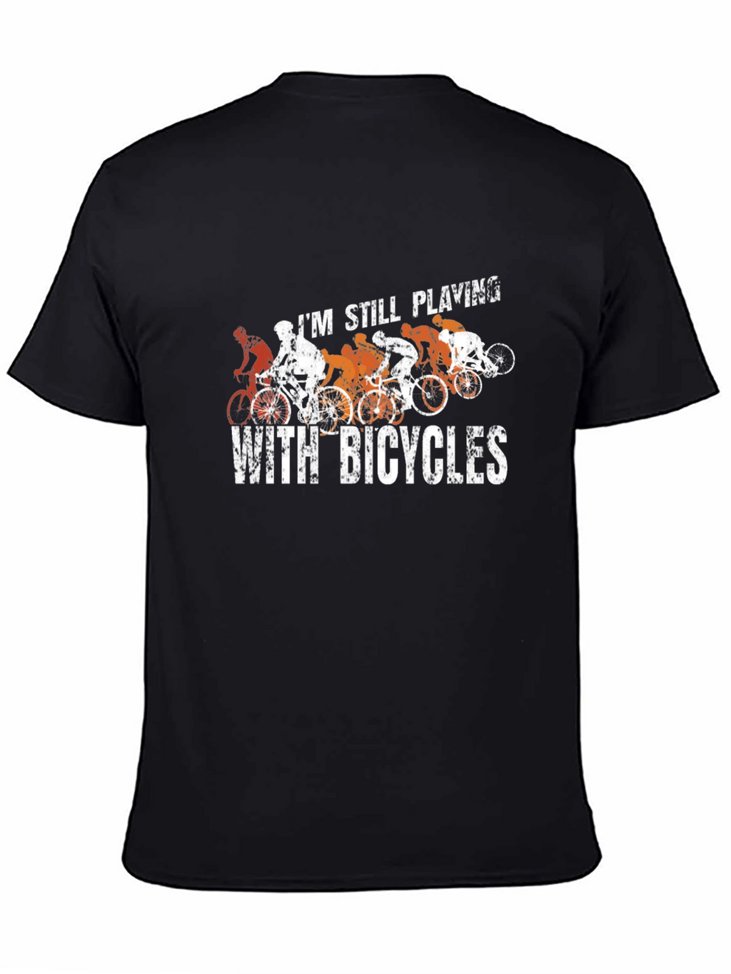 Still Playing With Bicycles Black T-Shirt