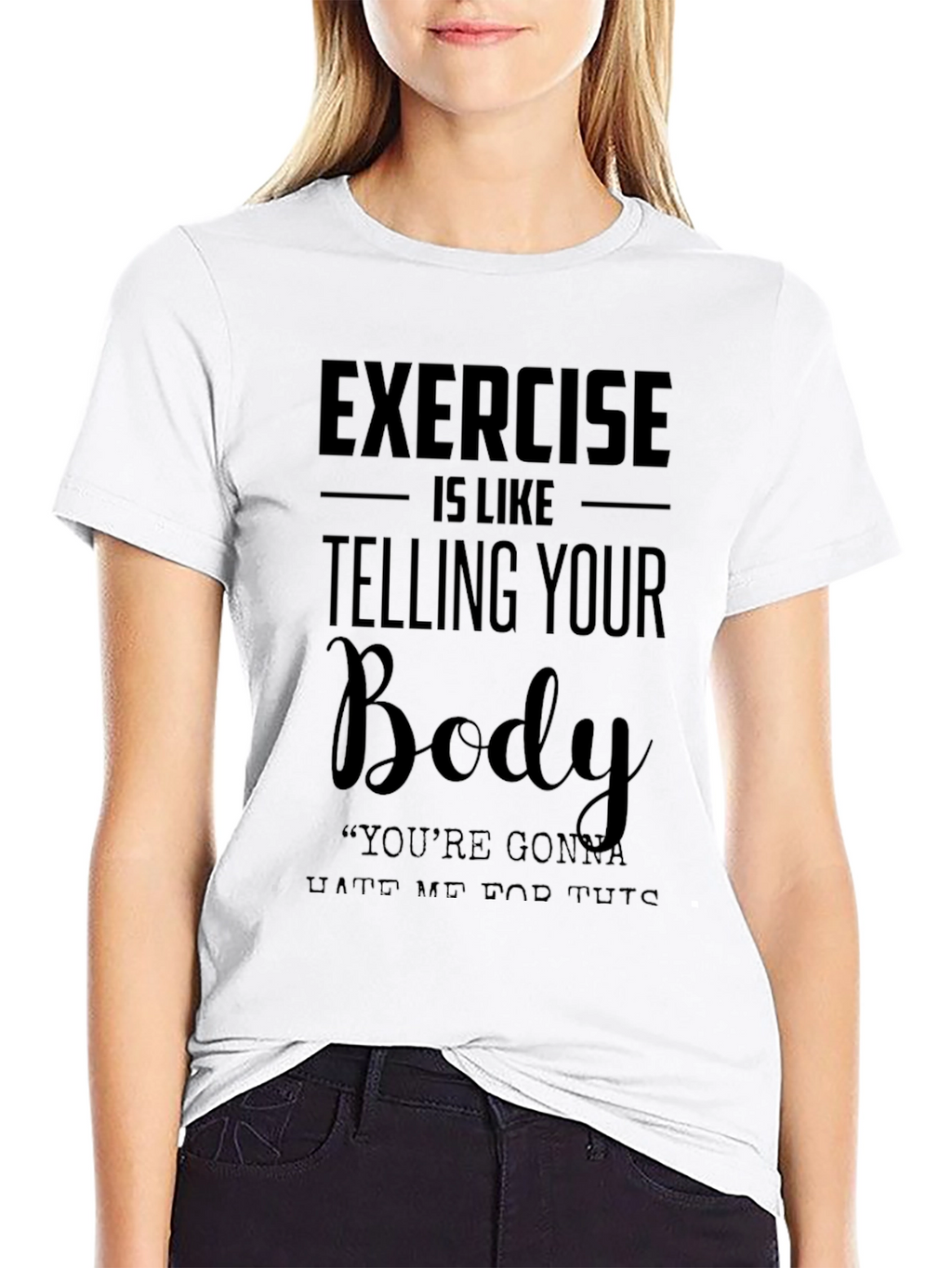 Exercise Body Humor Graphic T-Shirt