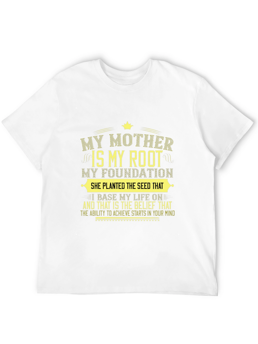 My Mother My Root Black Graphic T-Shirt