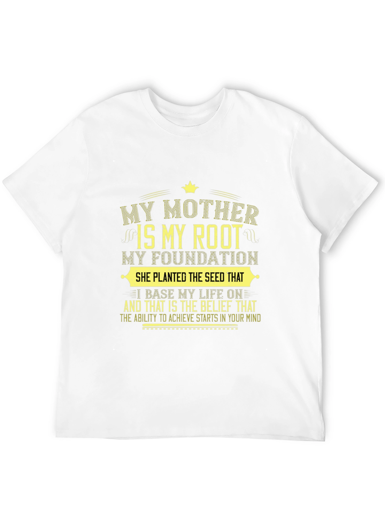 My Mother My Root Black Graphic T-Shirt