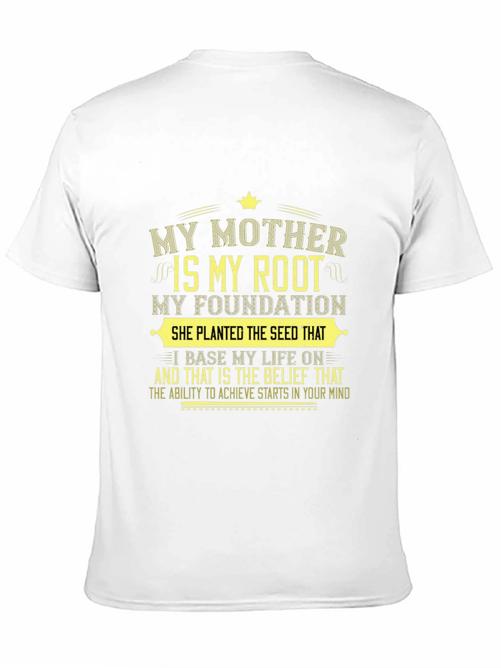 My Mother My Root Black Graphic T-Shirt