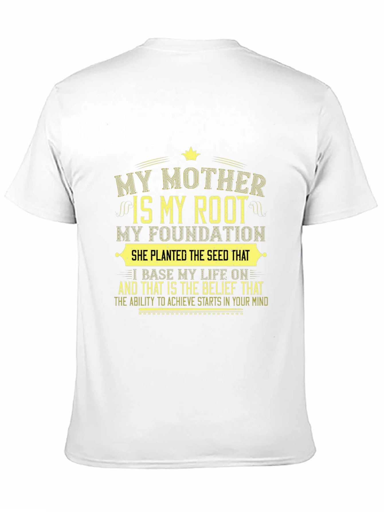 My Mother My Root Black Graphic T-Shirt