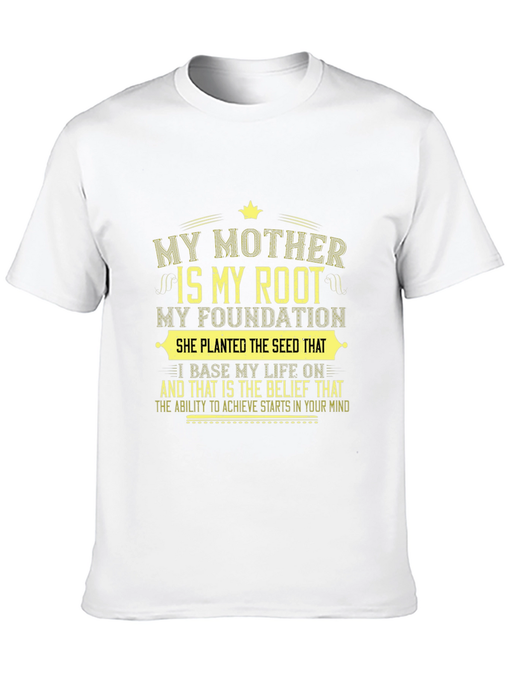 My Mother My Root Black Graphic T-Shirt