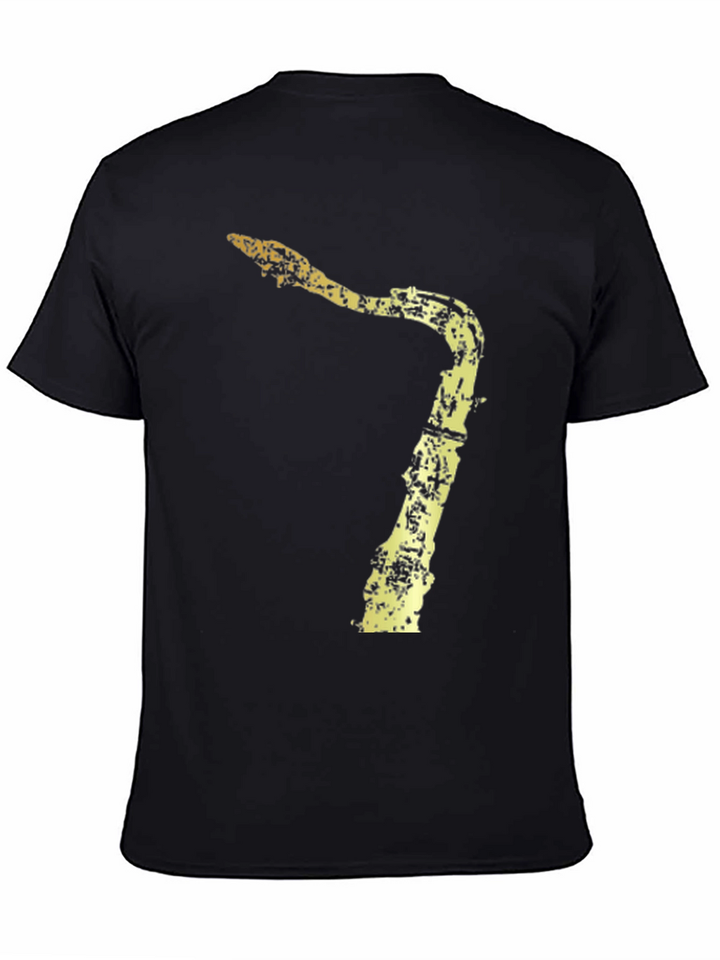 Black Saxophone Graphic Tee