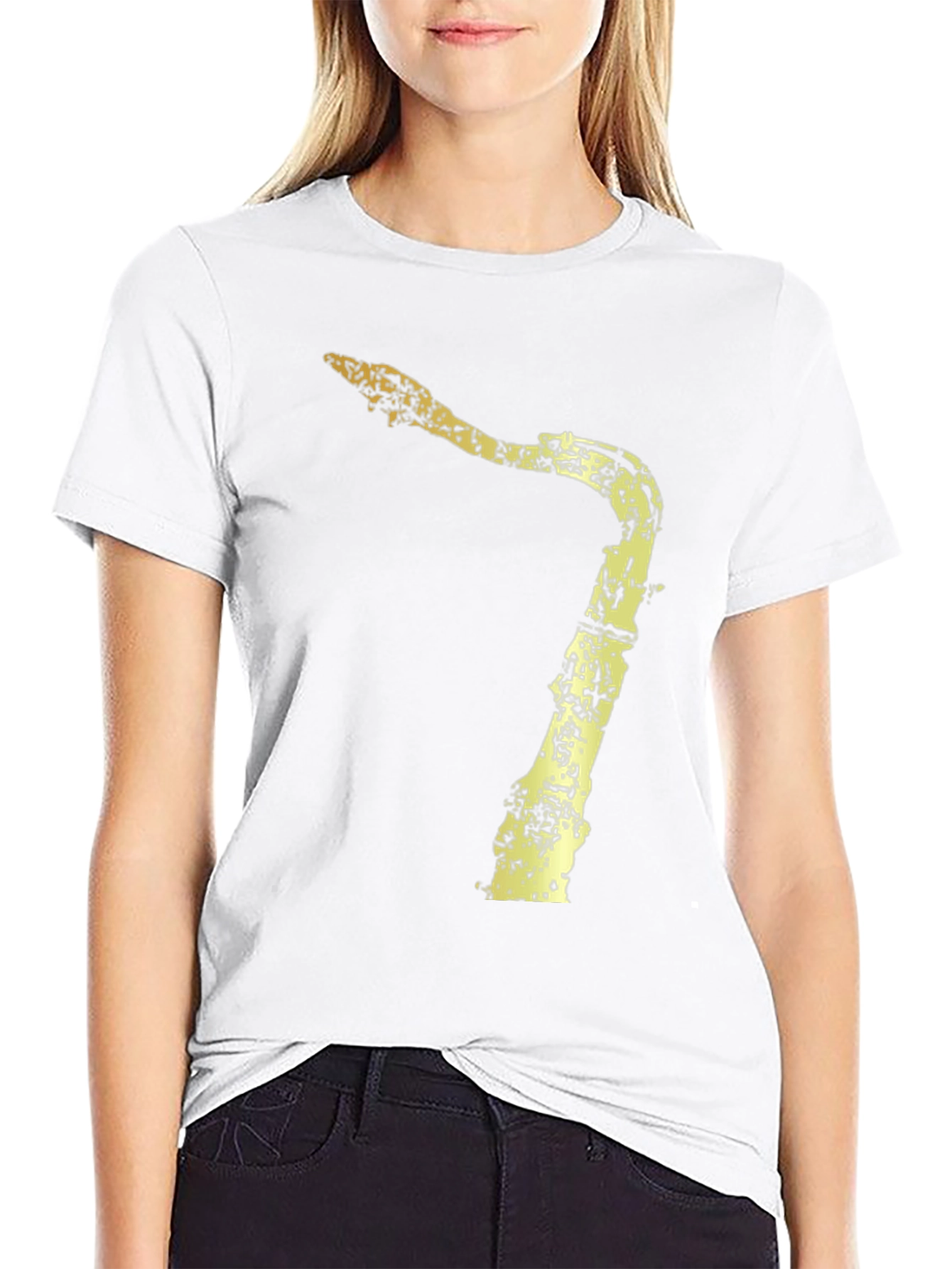 Black Saxophone Graphic Tee