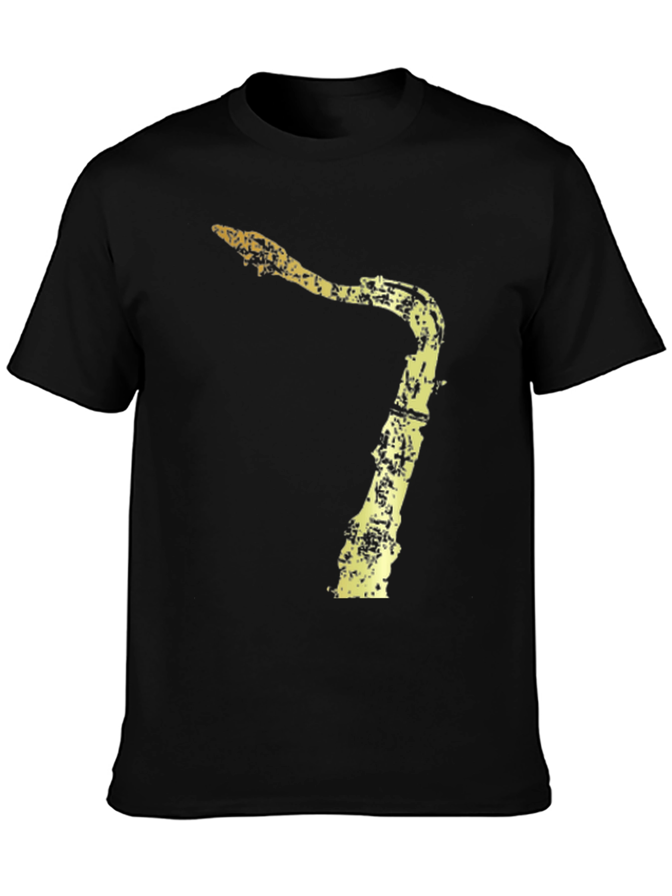 Black Saxophone Graphic Tee