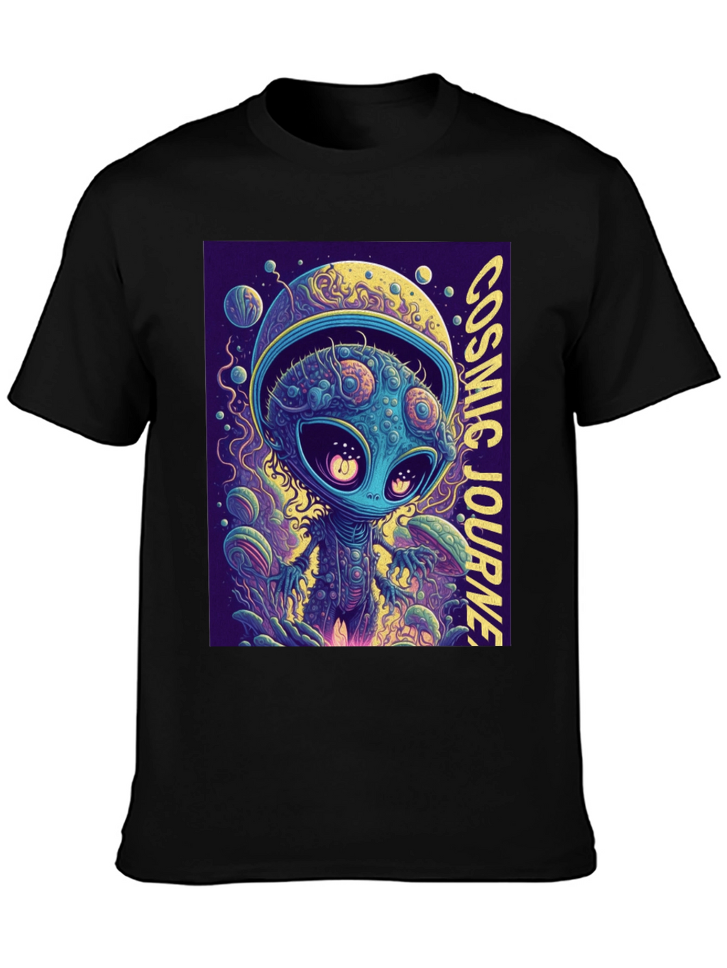 Cosmic Alien Journey Graphic Tee